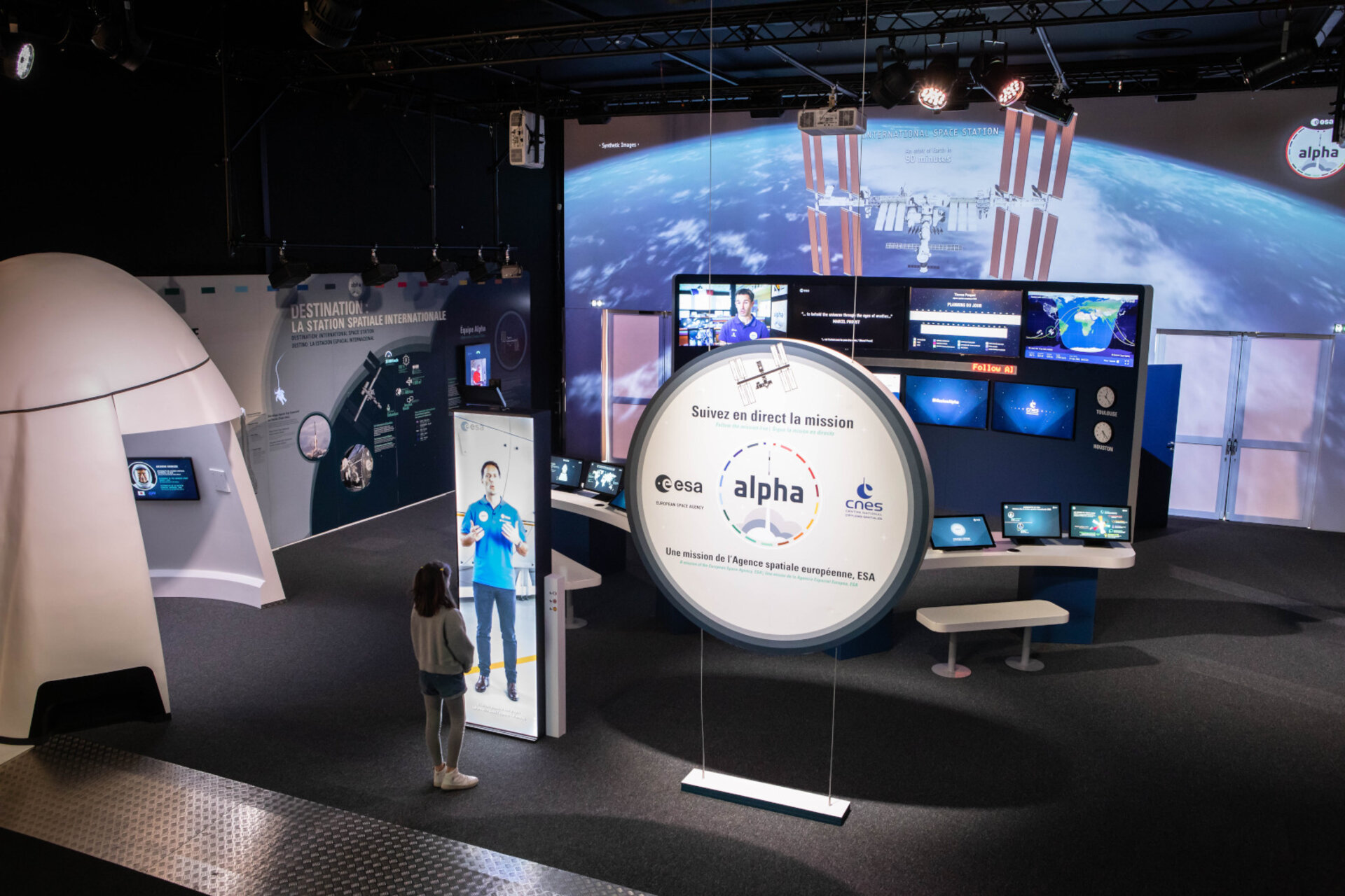 Exposition "Suivi Mission Alpha" à la Cité de l'espace 