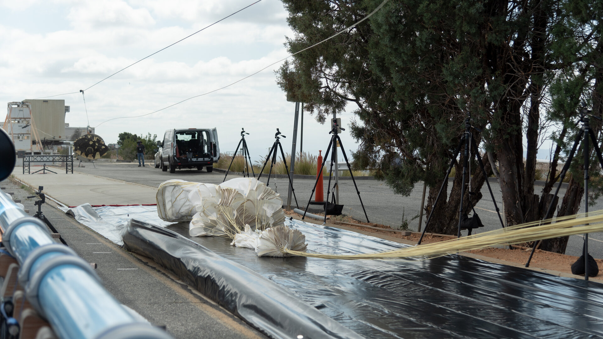 ExoMars parachute after extraction