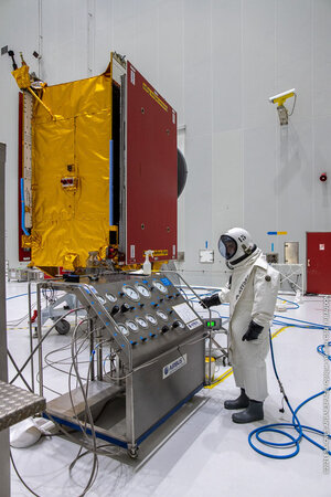 Eutelsat Quantum is fuelled prior to launch