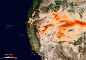 Aerosols from California’s fires