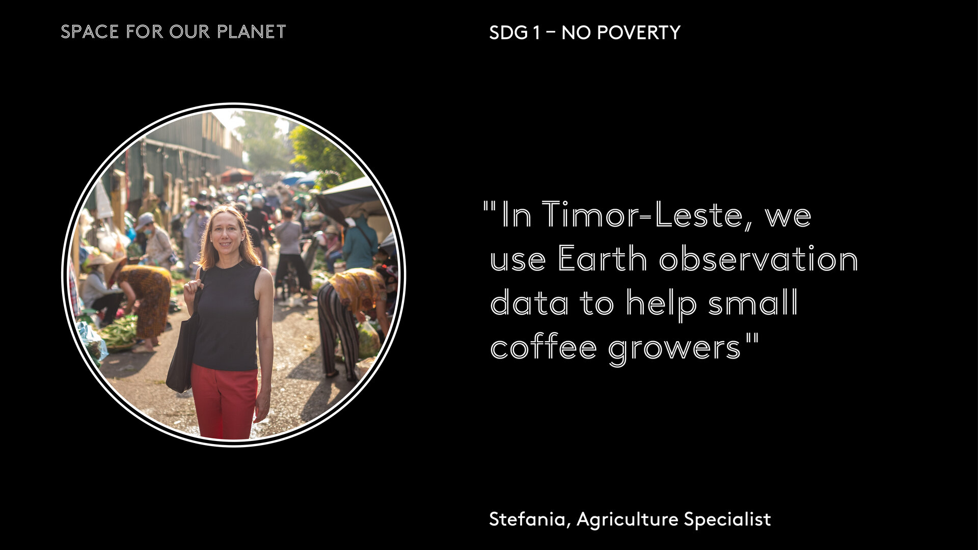 "In Timor-Leste, we use Earth observation data to help small coffee growers"