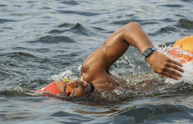 Swimmer at the Swim Serpentine event on 18 September