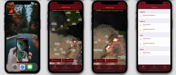 Wildfire Map app