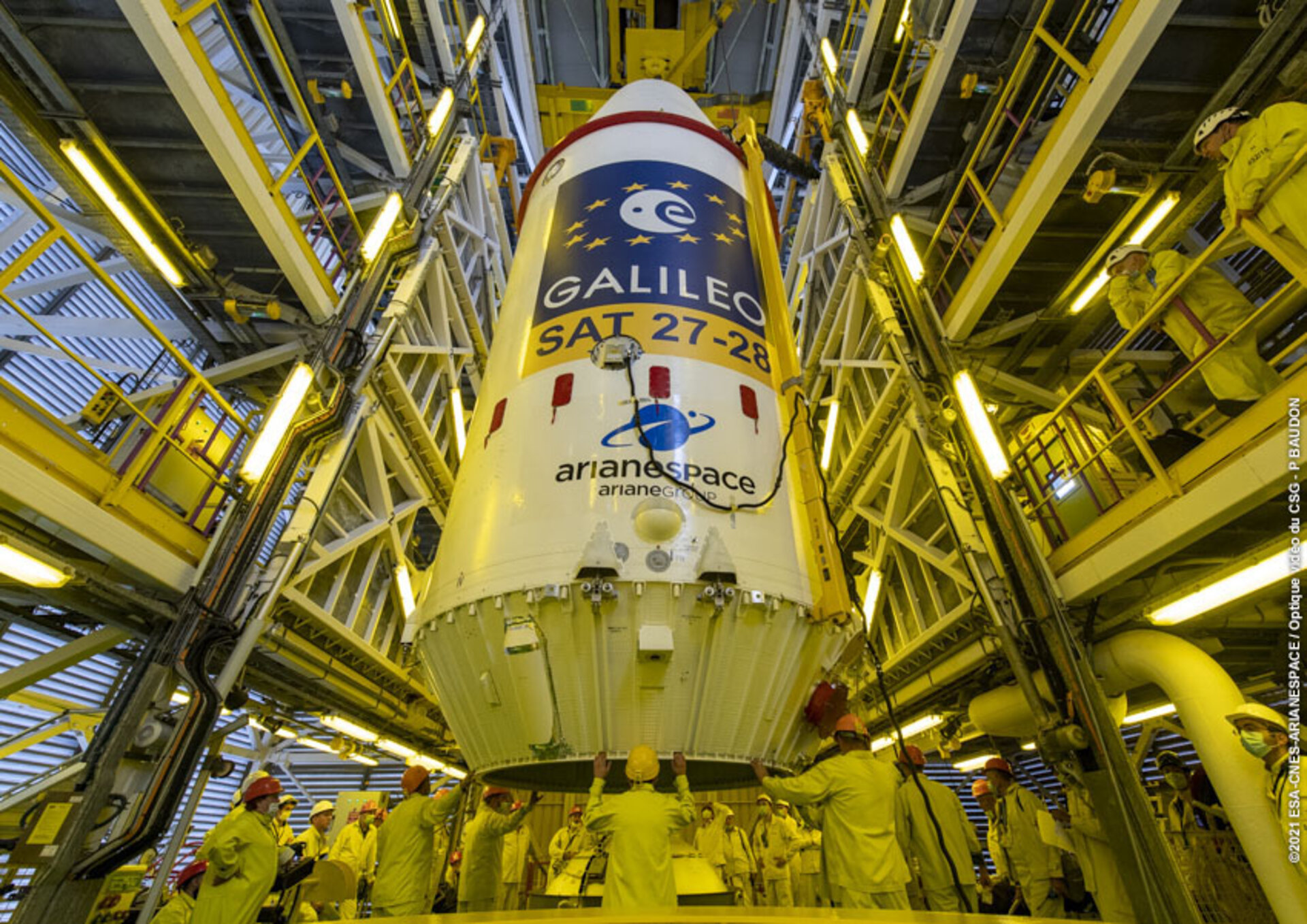 Galileo satellites placed on Soyuz launcher