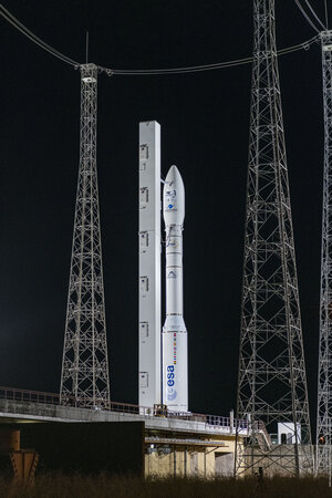 Vega on the launch pad for flight VV20
