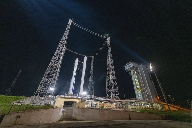 Vega on the launch pad for flight VV20