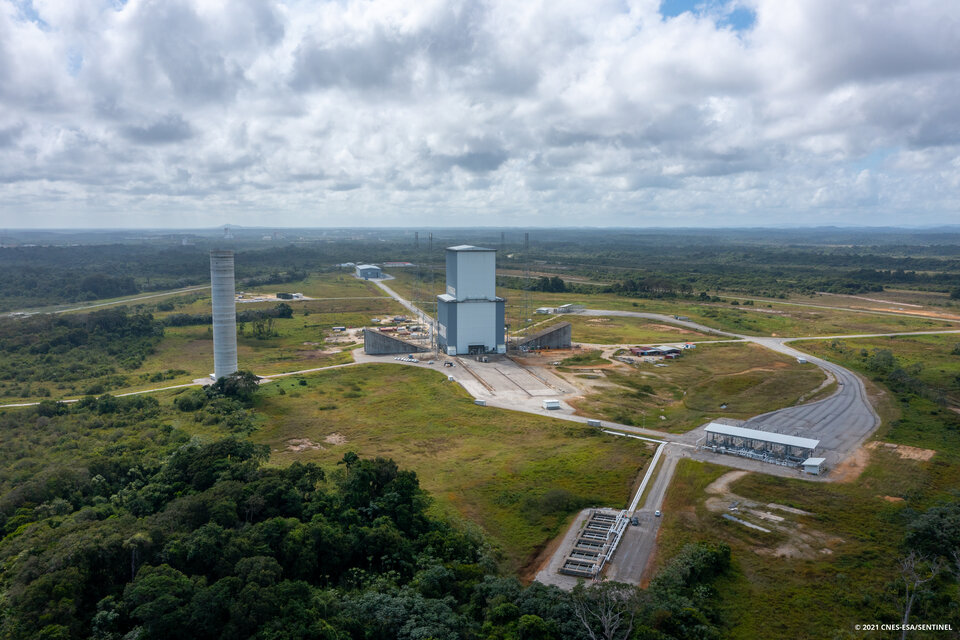 La zone de lancement d'Ariane 6
