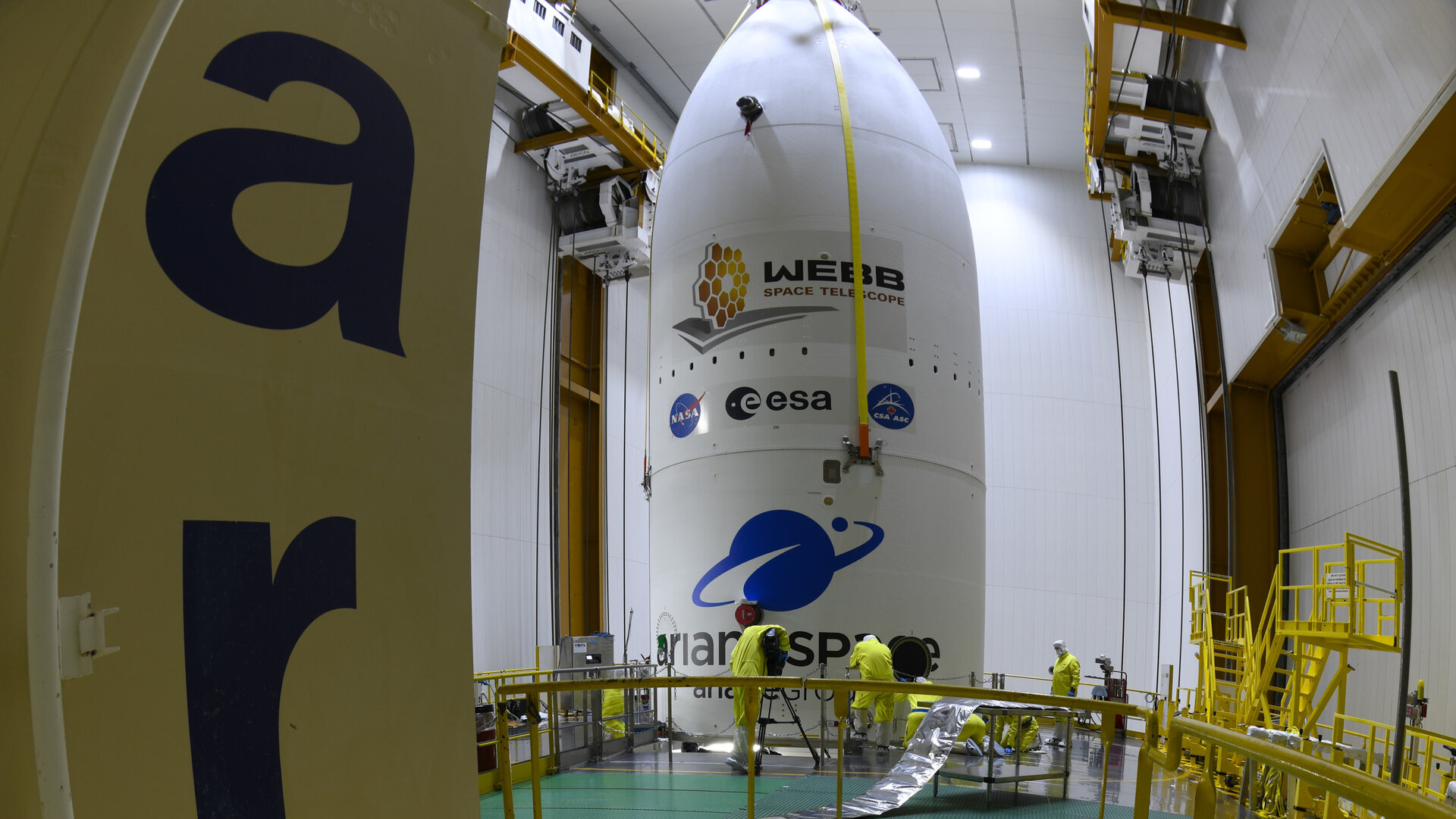 Webb encapsulated inside Ariane 5