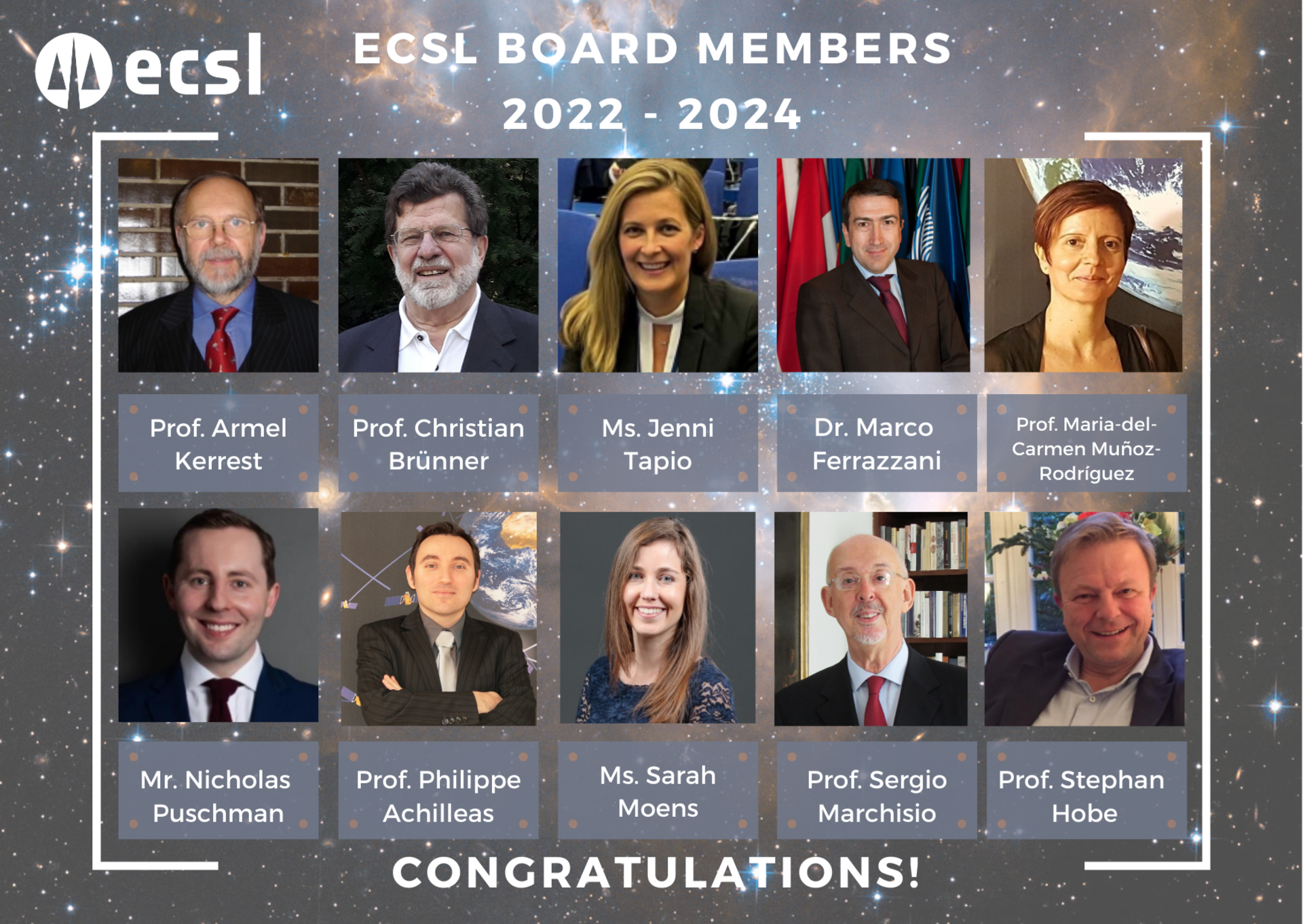 ECSL Board Members 2022-2024