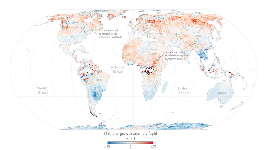 Methane growth anomaly