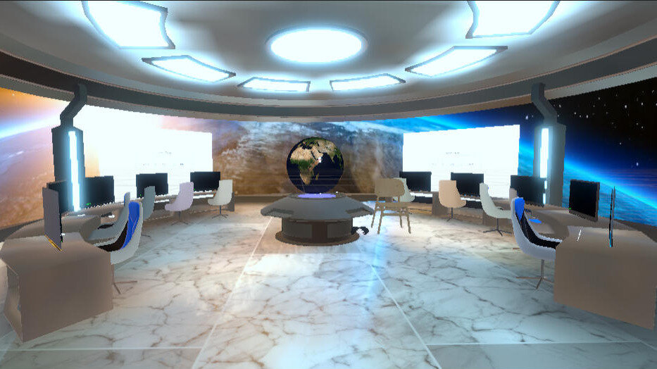 A virtual mission control room