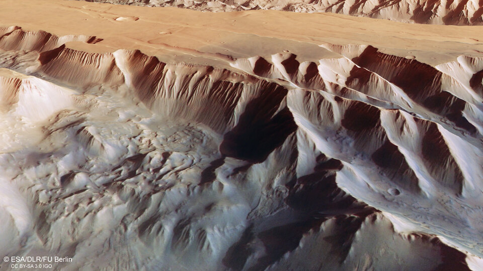 Perspective view from inside Tithonium Chasma