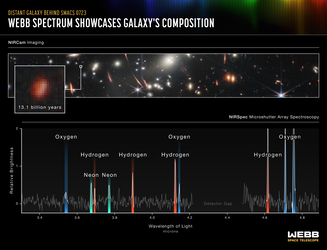 Webb spectrum showcases galaxy’s composition 