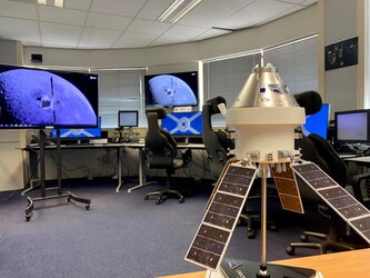 Orion model at the ESTEC Mission Evaluation Room