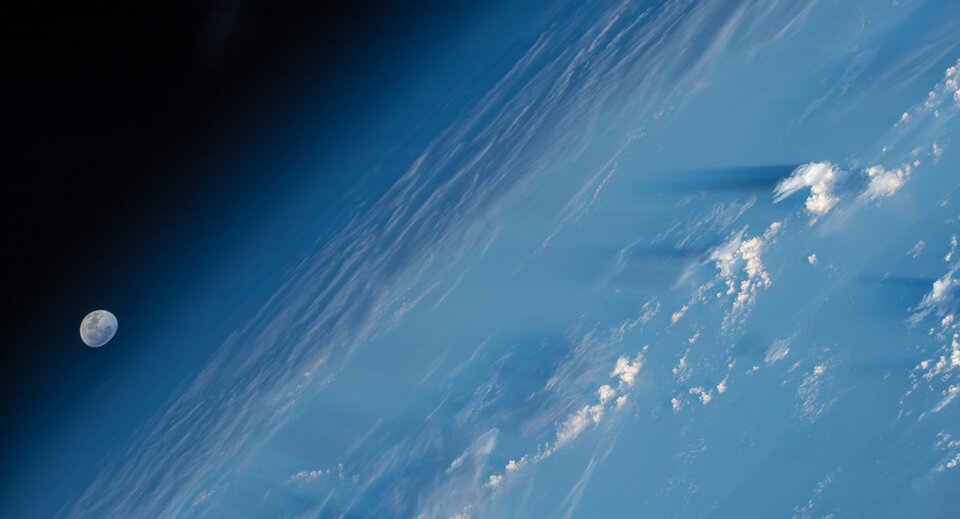 Eines meiner Lieblingsfotos des Mondes, aufgenommen während meiner zweiten Expedition zur ISS.