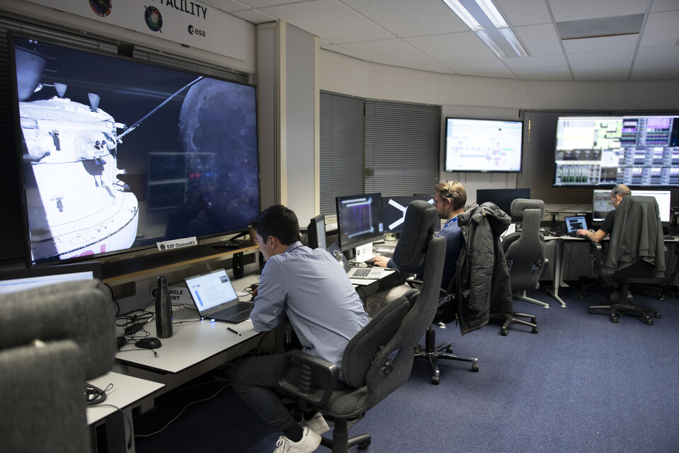 ESA's European Service Module mission evaluation room