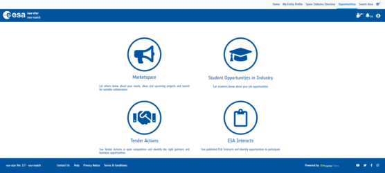 Space businesses can advertise student opportunities in esa-match