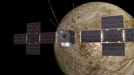 Juice flyby of Europa (artist’s impression)