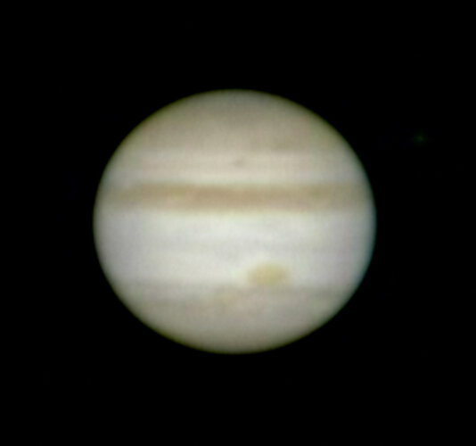 Jupiter through a telescope