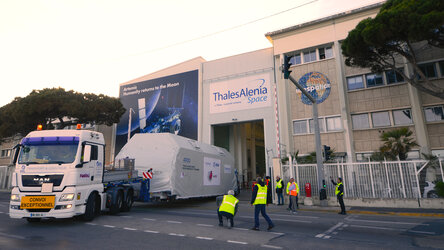 Euclid departs from Thales Alenia Space’s plant in Cannes 