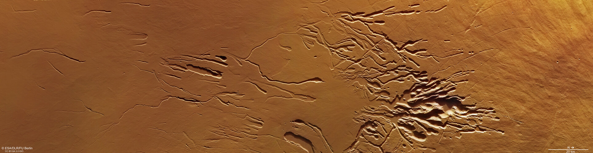 The flanks of Ascraeus Mons