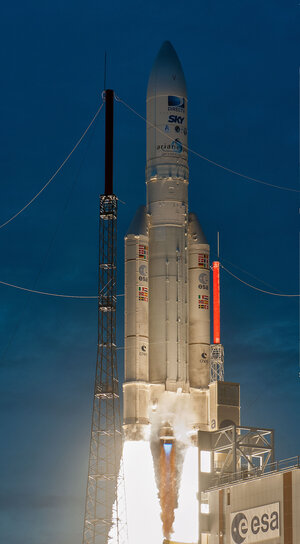 Ariane 5 liftoff on flight VA223