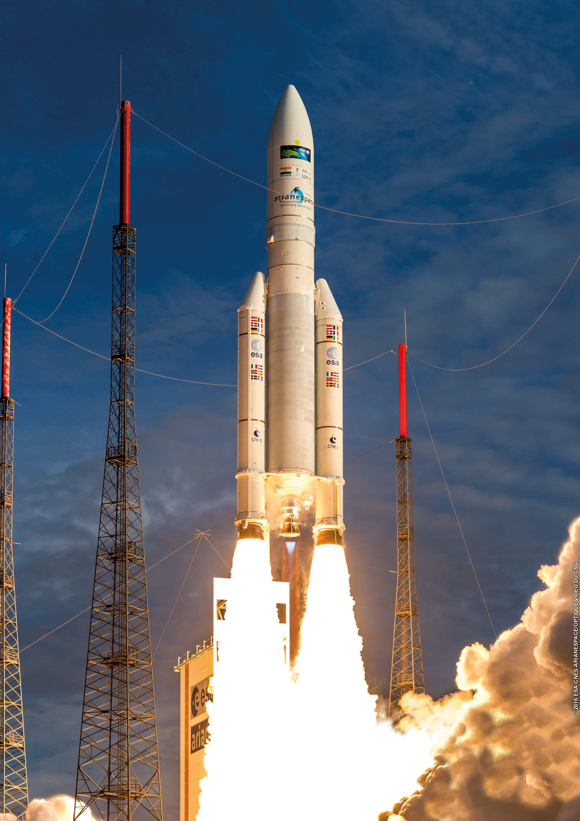 Ariane 5 liftoff on flight VA231