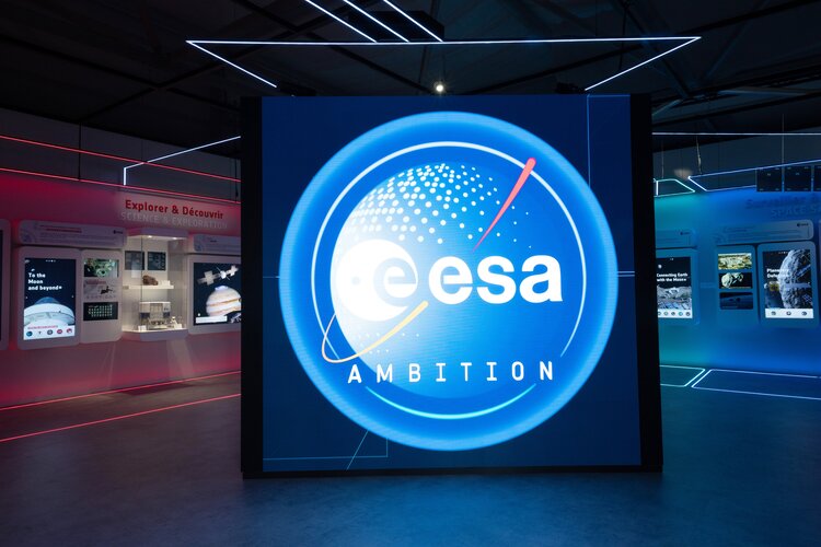 ESA's exhibition inside the Space Pavilion