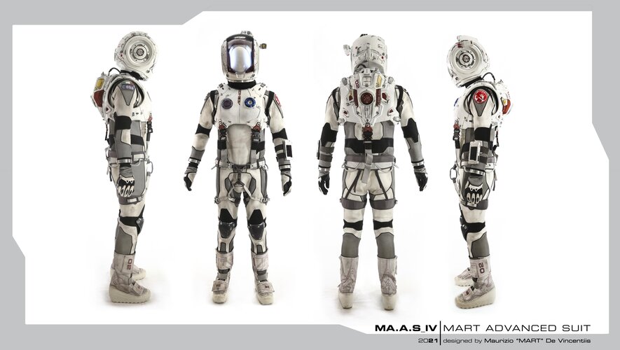 Spacesuit design: Maurizio De Vincentiis