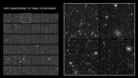 Early commissioning test image – VIS instrument