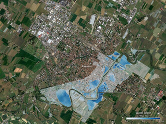 Faenza flood map