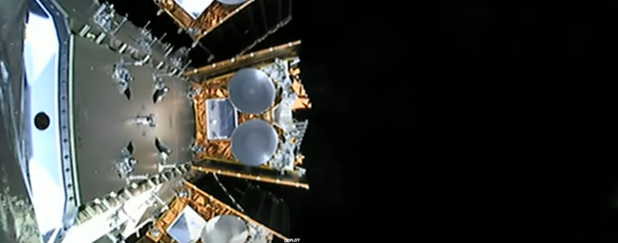Release of the JoeySat telecommunications satellite