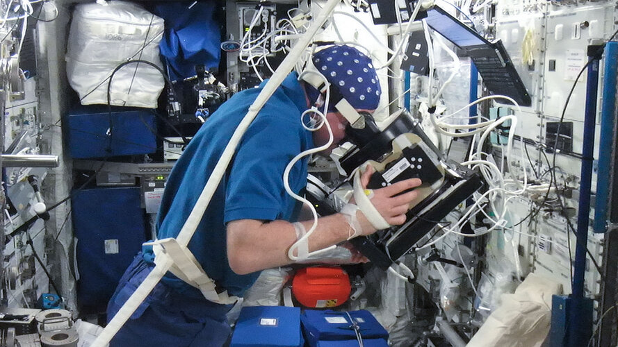 Measuring brain waves in space