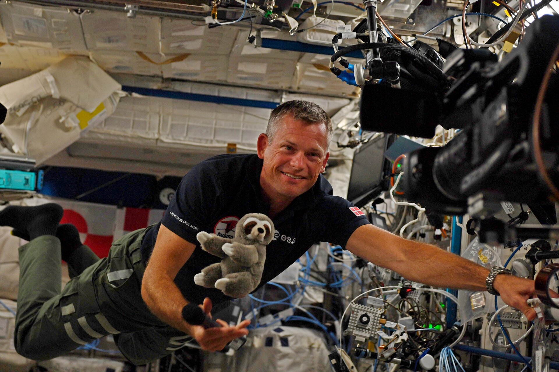 First picture of ESA Astronaut Andreas Mogensen for the Huggin Mission. Find the Astro Pis!