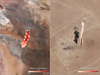 Methane enhancement over Libya