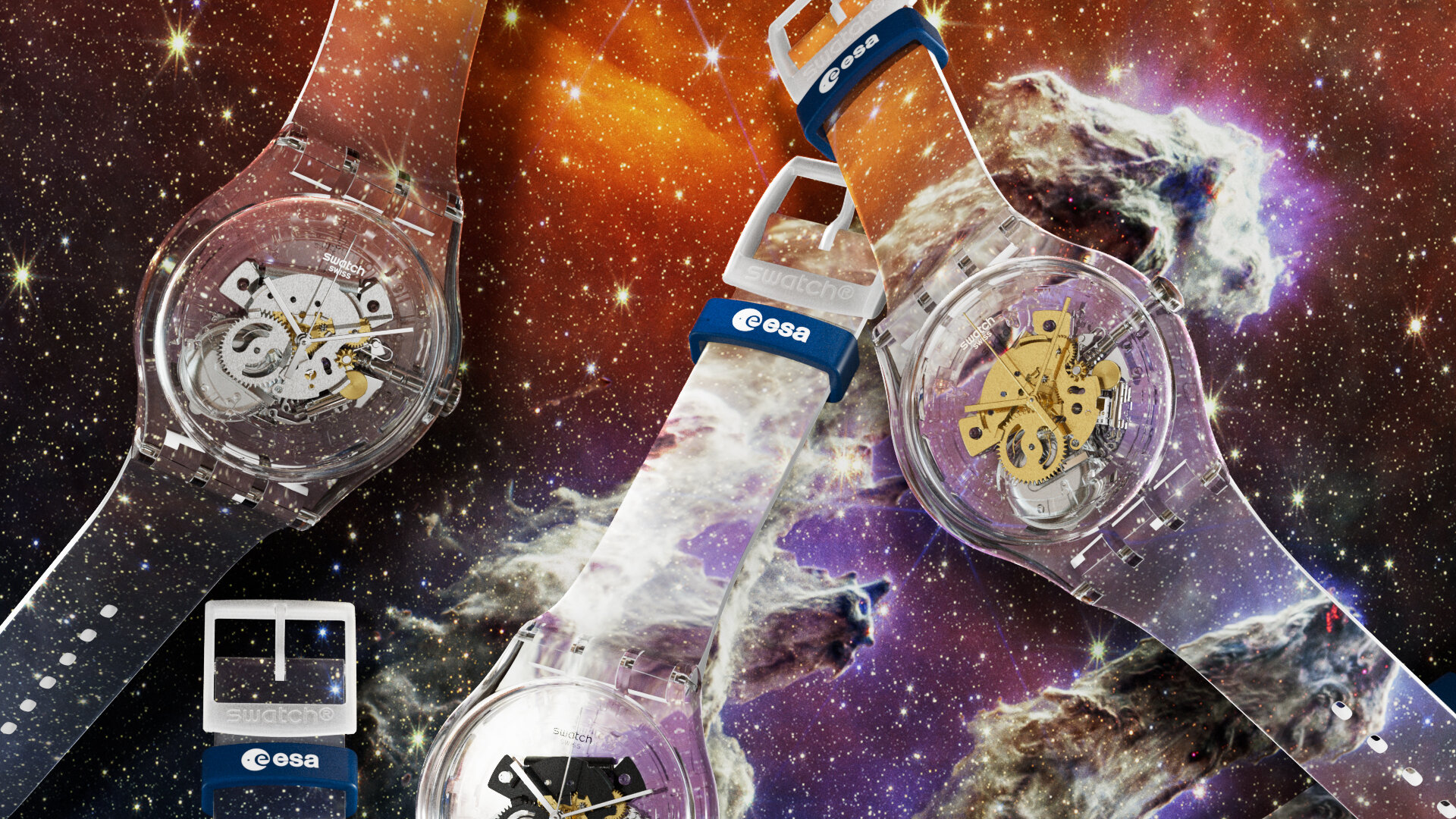 Watches from the ESA and Swatch X You collection