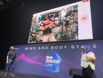 Video call with Andreas Mogensen at New Scientist Live 