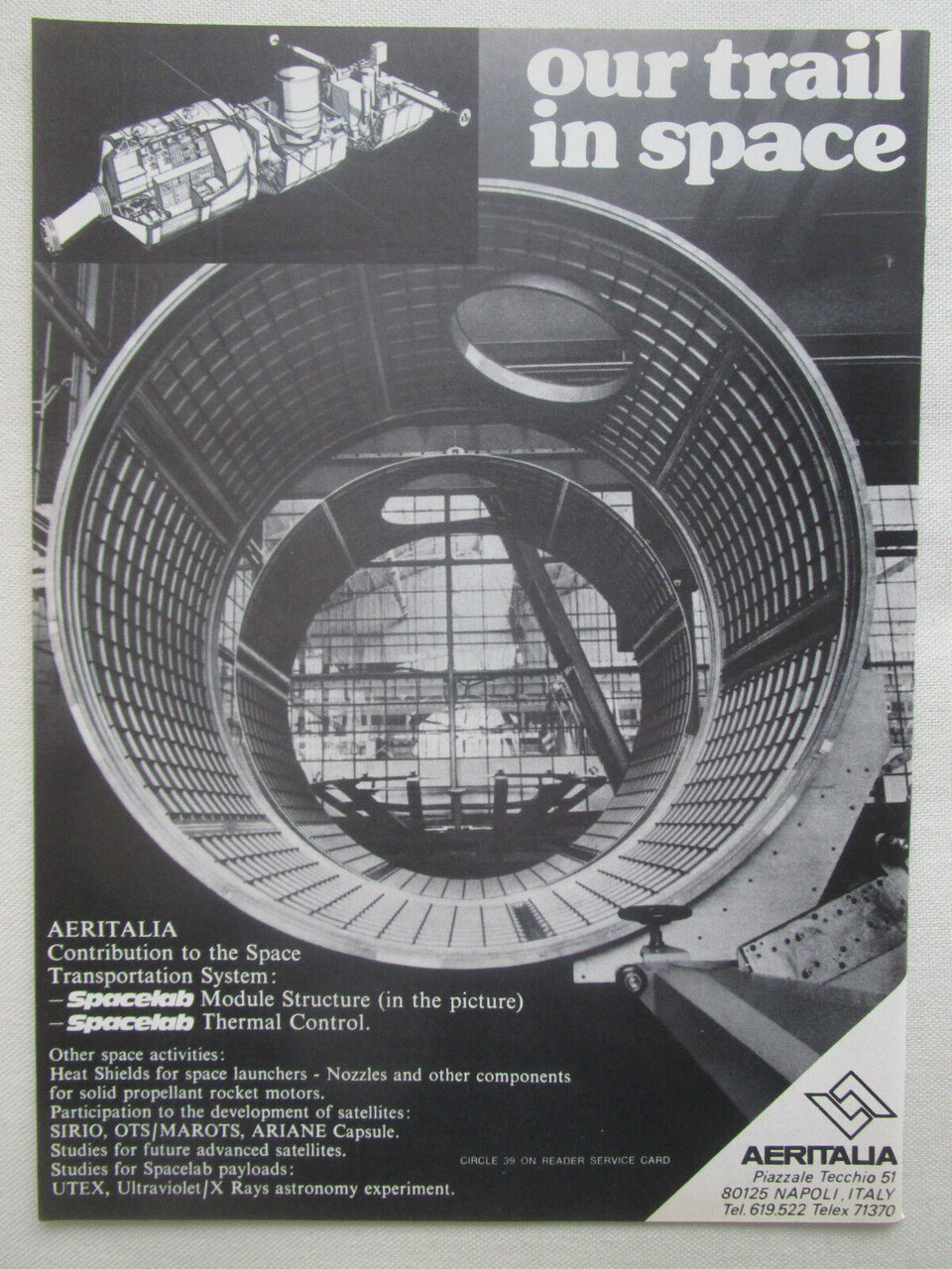 Aeritalia Spacelab poster