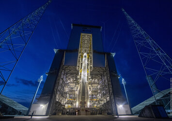 Ariane 6 at dusk