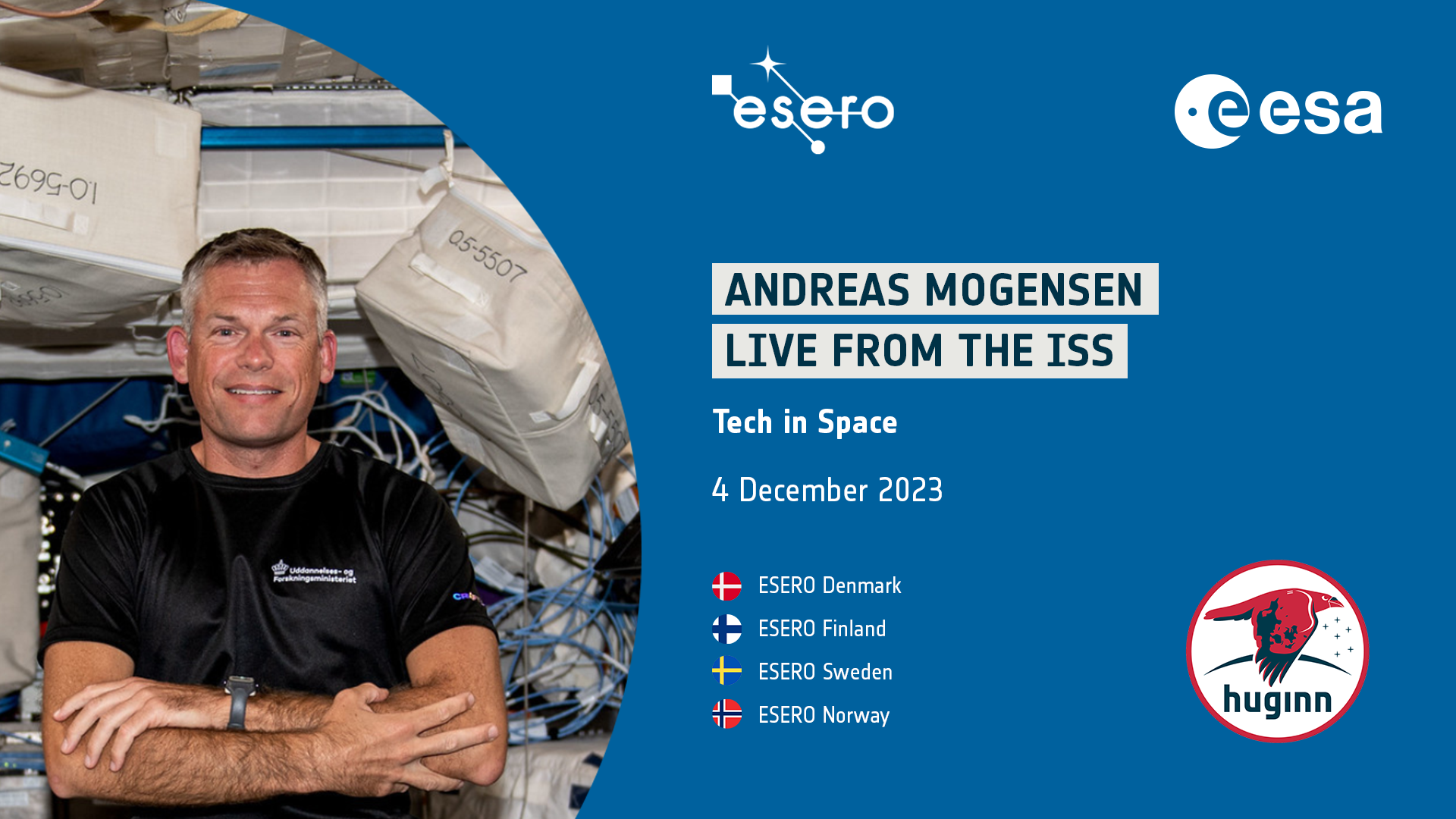 In-flight call with Andreas Mogensen