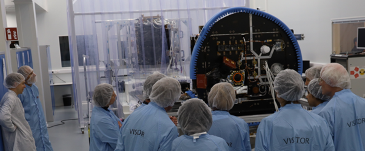 Proba-3 scientists view Occulter spacecraft
