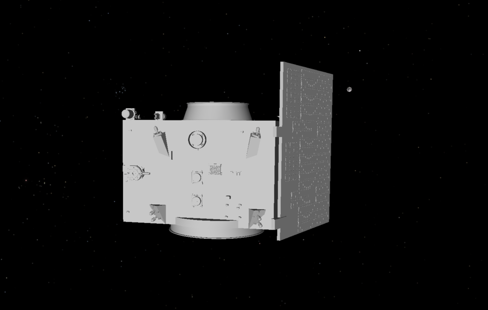 Proba-3 Coronagraph spacecraft simulated in VTS