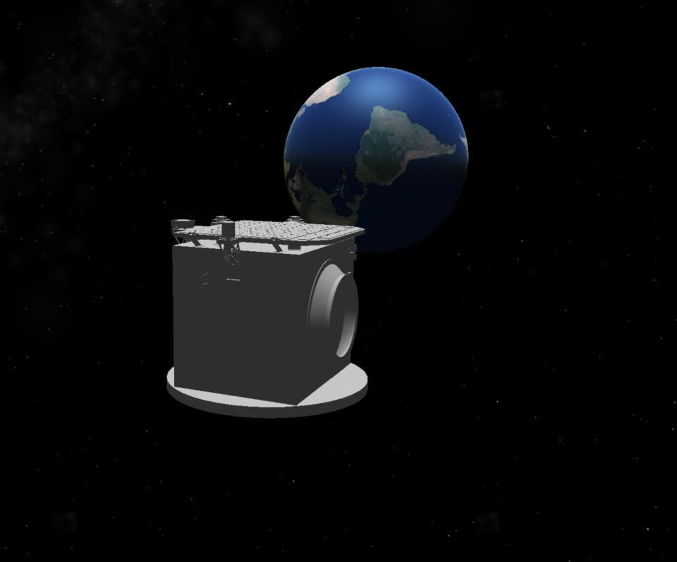 Le véhicule spatial occulteur Proba-3 simulé dans VTS