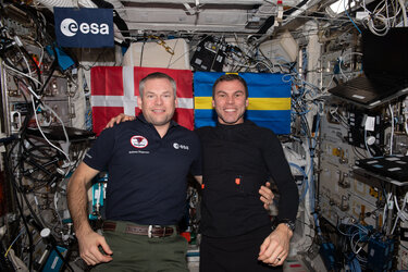 Two Scandinavians in space