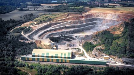 Bükkösd cement extraction quarry