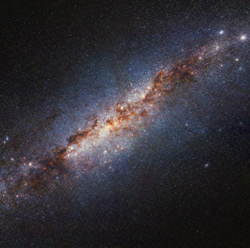 M82 (NIRCam image – shorter wavelengths)