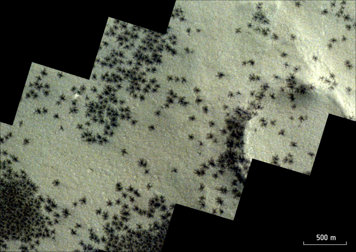 Ice spiders on Mars