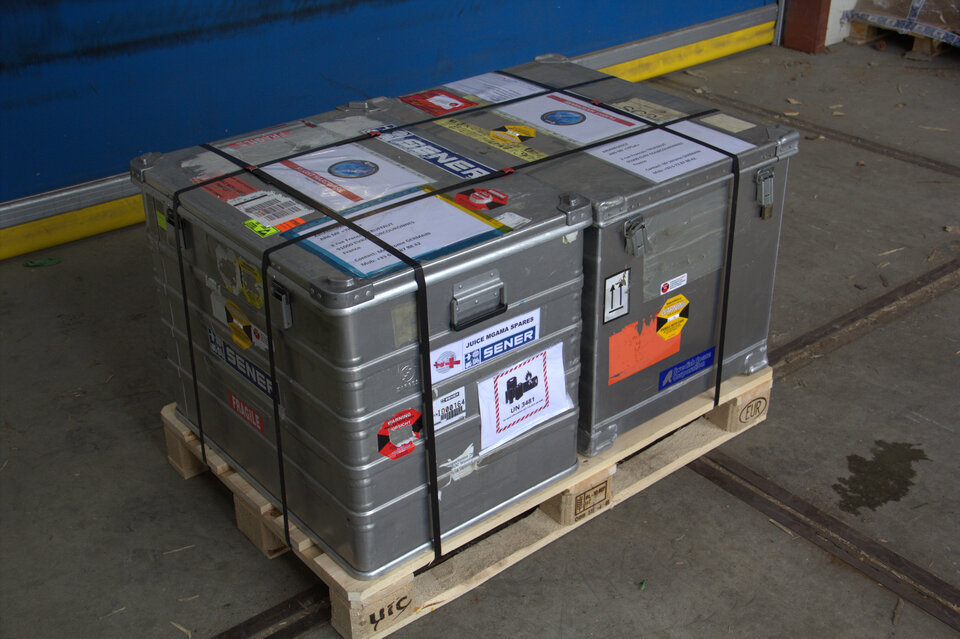 YPSat boxed up for shipping