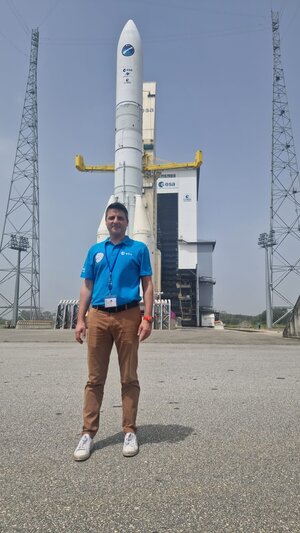 Franck at Ariane 6 launch zone