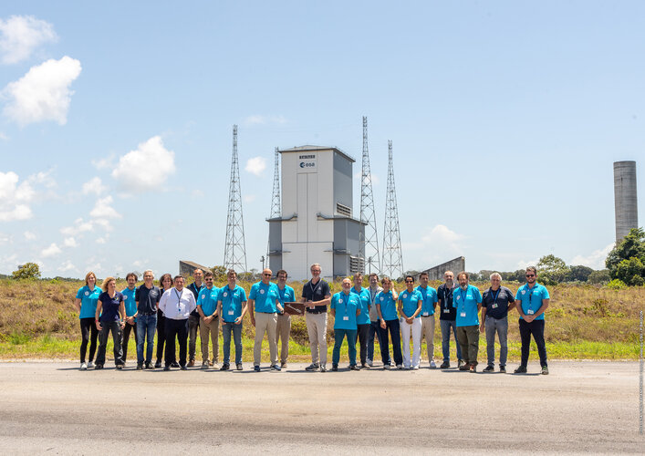 Handing over the keys to the Ariane 6 launch pad
